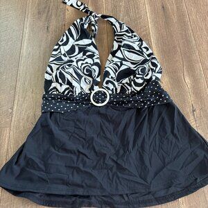 New Womens Swim Bathing Suit Tankini Top Jamaica Bay 20W Halter